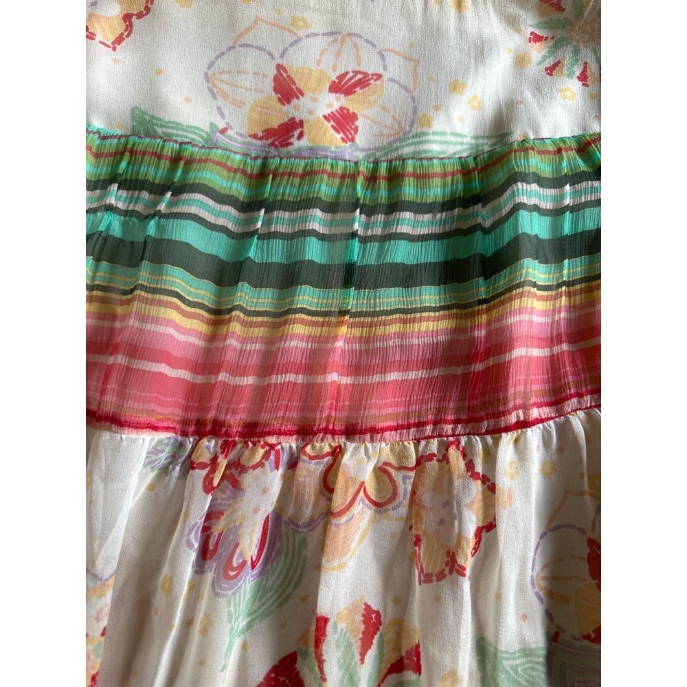 Vintage Mica silk skirt size s/m (vintage size 8) - Picture 2 of 9